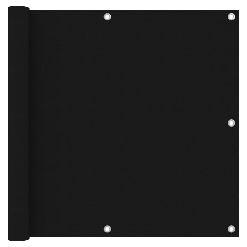 Balkon-Sichtschutz Schwarz 90x300 cm Oxford-Gewebe Balkon-Sichtschutz Schwarz 90x300 cm Oxford-Gewebe
