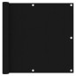 Balkon-Sichtschutz Schwarz 90x300 cm Oxford-Gewebe Balkon-Sichtschutz Schwarz 90x300 cm Oxford-Gewebe