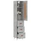 vidaXL Highboard Betongrau 34,5x34x180 cm Holzwerkstoff vidaXL Highboard Betongrau 34,5x34x180 cm Holzwerkstoff