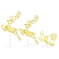 Weihnachtsdeko LED Rentiere & Schlitten Acryl 260x21x87 cm Weihnachtsdeko LED Rentiere & Schlitten Acryl 260x21x87 cm