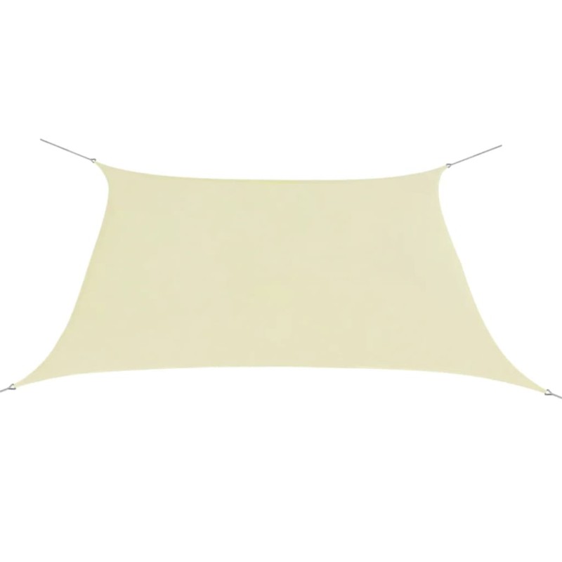 Sonnensegel Oxford Gewebe Quadratisch 3,6 x 3,6 m Creme Sonnensegel Oxford Gewebe Quadratisch 3,6 x 3,6 m Creme