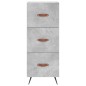 vidaXL Highboard Betongrau 34,5x34x180 cm Holzwerkstoff vidaXL Highboard Betongrau 34,5x34x180 cm Holzwerkstoff