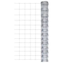 Gartenzaun Verzinkter Stahl 50 m 150 cm Silbern