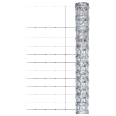 Gartenzaun Verzinkter Stahl 50 m 150 cm Silbern
