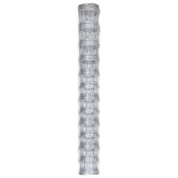 Gartenzaun Verzinkter Stahl 50 m 150 cm Silbern