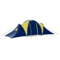 Campingzelt 9 Personen Stoff Blau/Gelb Campingzelt 9 Personen Stoff Blau/Gelb
