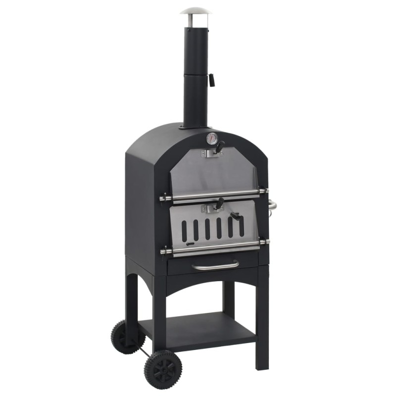 Garten-Holzkohle-Pizzaofen mit Schamottstein Garten-Holzkohle-Pizzaofen mit Schamottstein