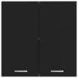Hängeschrank Schwarz 60x31x60 cm Holzwerkstoff Hängeschrank Schwarz 60x31x60 cm Holzwerkstoff