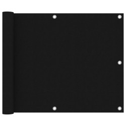 vidaXL Balkon-Sichtschutz Schwarz 75x300 cm Oxford-Gewebe