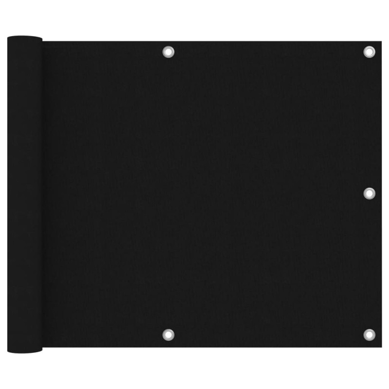 vidaXL Balkon-Sichtschutz Schwarz 75x300 cm Oxford-Gewebe vidaXL Balkon-Sichtschutz Schwarz 75x300 cm Oxford-Gewebe