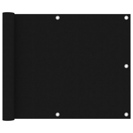 vidaXL Balkon-Sichtschutz Schwarz 75x300 cm Oxford-Gewebe