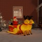Aufblasbarer Weihnachtsmann mit Rentieren LED 130 cm Aufblasbarer Weihnachtsmann mit Rentieren LED 130 cm