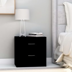 vidaXL Nachttische 2 Stk. Schwarz 40x30x40 cm Holzwerkstoff