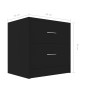 vidaXL Nachttische 2 Stk. Schwarz 40x30x40 cm Holzwerkstoff vidaXL Nachttische 2 Stk. Schwarz 40x30x40 cm Holzwerkstoff