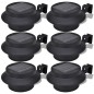 6x Außenlampe Sonnenlichtset Zaunlicht Schwarz 6x Außenlampe Sonnenlichtset Zaunlicht Schwarz