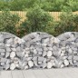 Gabione mit Hochbogen 100x50x80/100 cm Verzinktes Eisen Gabione mit Hochbogen 100x50x80/100 cm Verzinktes Eisen