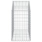 Gabione mit Hochbogen 100x50x80/100 cm Verzinktes Eisen Gabione mit Hochbogen 100x50x80/100 cm Verzinktes Eisen