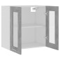 Hängeglasschrank Betongrau 60x31x60 cm Holzwerkstoff Hängeglasschrank Betongrau 60x31x60 cm Holzwerkstoff