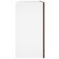 Hängeschrank Glas Braun Eichen-Optik 60x31x60 cm Holzwerkstoff Hängeschrank Glas Braun Eichen-Optik 60x31x60 cm Holzwerkstoff