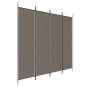 4-tlg. Paravent Anthrazit 200x200 cm Stoff 4-tlg. Paravent Anthrazit 200x200 cm Stoff
