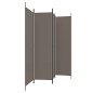 4-tlg. Paravent Anthrazit 200x200 cm Stoff 4-tlg. Paravent Anthrazit 200x200 cm Stoff