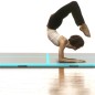 Aufblasbare Gymnastikmatte mit Pumpe 300x100x10 cm PVC Grün Aufblasbare Gymnastikmatte mit Pumpe 300x100x10 cm PVC Grün