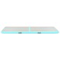 Aufblasbare Gymnastikmatte mit Pumpe 300x100x10 cm PVC Grün Aufblasbare Gymnastikmatte mit Pumpe 300x100x10 cm PVC Grün