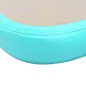 Aufblasbare Gymnastikmatte mit Pumpe 300x100x10 cm PVC Grün Aufblasbare Gymnastikmatte mit Pumpe 300x100x10 cm PVC Grün