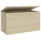 Aufbewahrungstruhe Sonoma-Eiche 84x42x46 cm Holzwerkstoff Aufbewahrungstruhe Sonoma-Eiche 84x42x46 cm Holzwerkstoff