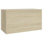 Aufbewahrungstruhe Sonoma-Eiche 84x42x46 cm Holzwerkstoff Aufbewahrungstruhe Sonoma-Eiche 84x42x46 cm Holzwerkstoff