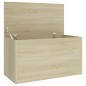 Aufbewahrungstruhe Sonoma-Eiche 84x42x46 cm Holzwerkstoff Aufbewahrungstruhe Sonoma-Eiche 84x42x46 cm Holzwerkstoff