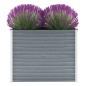 Garten-Hochbeet Verzinkter Stahl 100x40x77 cm Grau Garten-Hochbeet Verzinkter Stahl 100x40x77 cm Grau