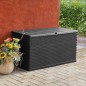 vidaXL Garten-Aufbewahrungsbox Anthrazit 120x56x63 cm PP Rattan vidaXL Garten-Aufbewahrungsbox Anthrazit 120x56x63 cm PP Rattan