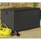vidaXL Garten-Aufbewahrungsbox Anthrazit 120x56x63 cm PP Rattan vidaXL Garten-Aufbewahrungsbox Anthrazit 120x56x63 cm PP Rattan