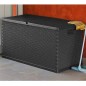 vidaXL Garten-Aufbewahrungsbox Anthrazit 120x56x63 cm PP Rattan vidaXL Garten-Aufbewahrungsbox Anthrazit 120x56x63 cm PP Rattan