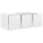 TV-Schrank Hochglanz-Weiß 80x34x30 cm Holzwerkstoff TV-Schrank Hochglanz-Weiß 80x34x30 cm Holzwerkstoff
