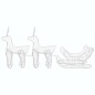 Weihnachtsbeleuchtung 2 Rentiere und Schlitten Mesh 648 LEDs Weihnachtsbeleuchtung 2 Rentiere und Schlitten Mesh 648 LEDs