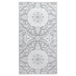 vidaXL Outdoor-Teppich Hellgrau 160x230 cm PP