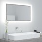 LED-Badspiegel Betongrau 80x8,5x37 cm Acryl LED-Badspiegel Betongrau 80x8,5x37 cm Acryl