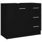 Waschbeckenunterschrank Schwarz 63x30x54 cm Holzwerkstoff Waschbeckenunterschrank Schwarz 63x30x54 cm Holzwerkstoff