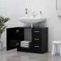 Waschbeckenunterschrank Schwarz 63x30x54 cm Holzwerkstoff Waschbeckenunterschrank Schwarz 63x30x54 cm Holzwerkstoff