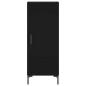 Highboard Schwarz 34,5x34x180 cm Holzwerkstoff Highboard Schwarz 34,5x34x180 cm Holzwerkstoff