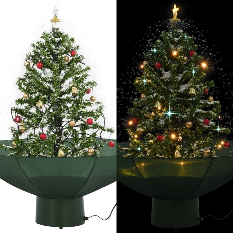 Schneiender Weihnachtsbaum mit Schirmfuß Grün 75 cm Schneiender Weihnachtsbaum mit Schirmfuß Grün 75 cm