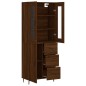 vidaXL Highboard Braun Eichen-Optik 69,5x34x180 cm Holzwerkstoff vidaXL Highboard Braun Eichen-Optik 69,5x34x180 cm Holzwerkstoff