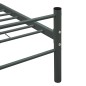 Bettgestell Grau Metall 90×200 cm Bettgestell Grau Metall 90×200 cm