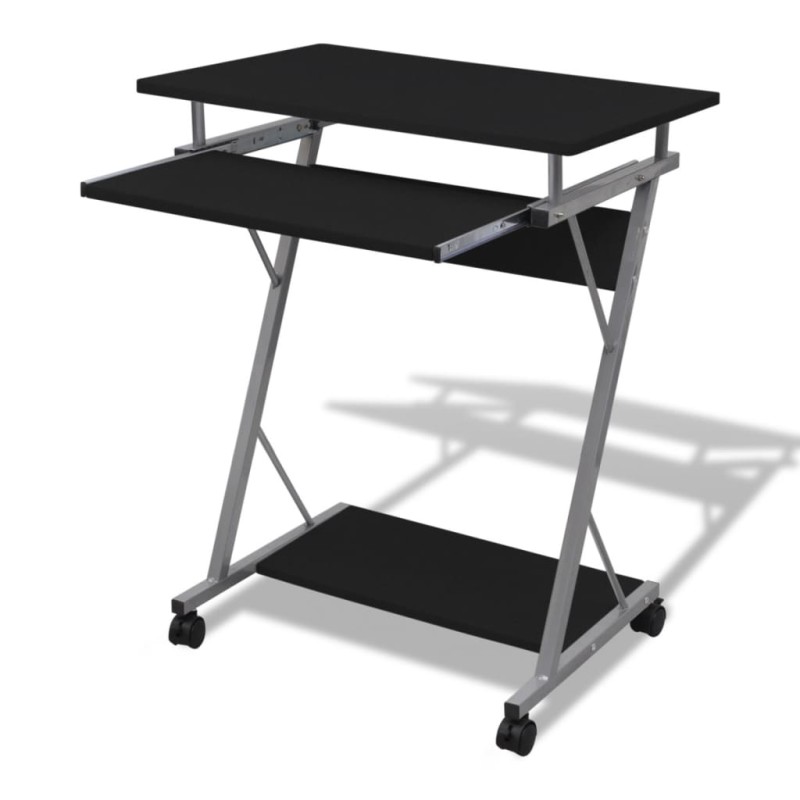 Computertisch Computerwagen PC Tisch Bürotisch Laptop Rollen schwarz Computertisch Computerwagen PC Tisch Bürotisch Laptop Rollen schwarz