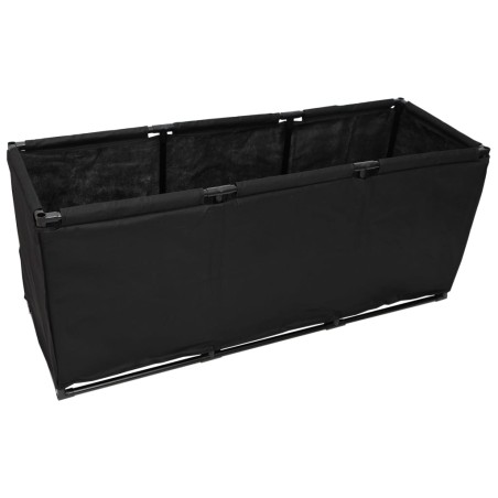 vidaXL Aufbewahrungsbox Schwarz 105x34,5x45 cm Stoff