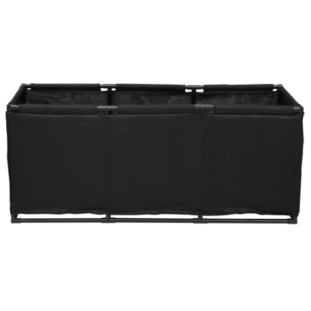 vidaXL Aufbewahrungsbox Schwarz 105x34,5x45 cm Stoff
