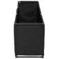 vidaXL Aufbewahrungsbox Schwarz 105x34,5x45 cm Stoff vidaXL Aufbewahrungsbox Schwarz 105x34,5x45 cm Stoff