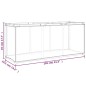 vidaXL Aufbewahrungsbox Schwarz 105x34,5x45 cm Stoff vidaXL Aufbewahrungsbox Schwarz 105x34,5x45 cm Stoff